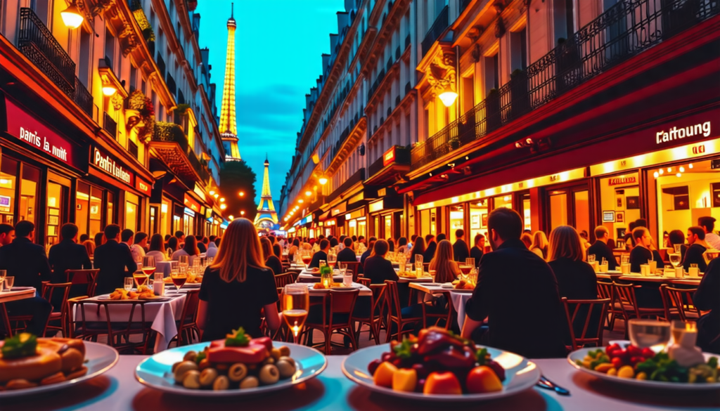 découvrez paris la nuit, une ville vibrante où les bars et la gastronomie s'entremêlent pour éveiller vos sens. explorez une palette de saveurs et d'ambiances uniques, des cocktails raffinés aux plats exquis, et laissez-vous envoûter par l'atmosphère magique de la capitale française.