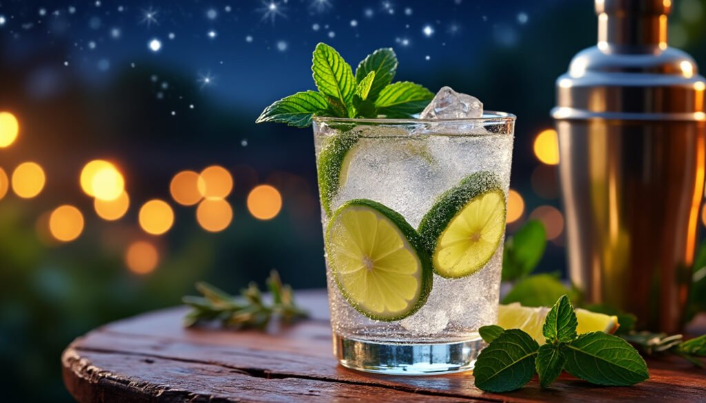 découvrez le gin tonic, le cocktail emblématique qui sublimera vos soirées sous les étoiles. éveillez vos sens avec cette combinaison parfaite de gin raffiné et d'eau tonique pétillante, rehaussée d'une touche d'agrumes. idéal pour des moments de convivialité, le gin tonic est le choix des amateurs de mixologie en quête d'originalité et de fraîcheur.