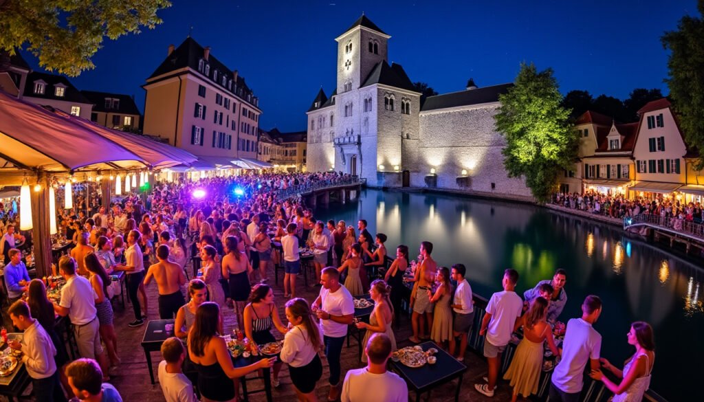 découvrez notre sélection des meilleurs bars dansants à annecy, l'endroit idéal pour faire la fête et danser toute la nuit. trouvez où sortir et profiter d'une ambiance festive dans cette belle ville alpine.