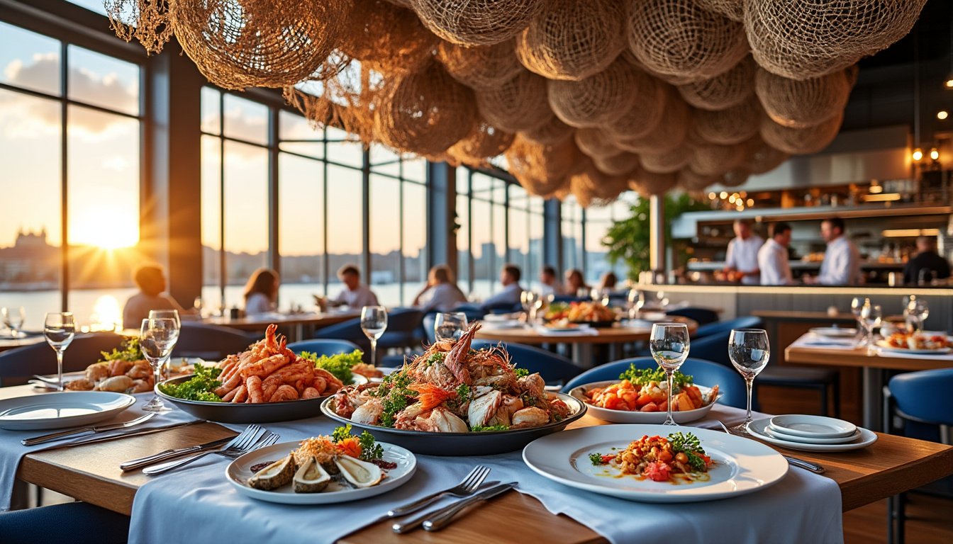 découvrez les meilleurs restaurants de fruits de mer à nantes, où fraîcheur et saveurs maritimes se rencontrent. que vous soyez amateur d'huîtres, de moules ou de plateaux de crustacés, trouvez l'adresse idéale pour un repas mémorable au bord de l'eau.