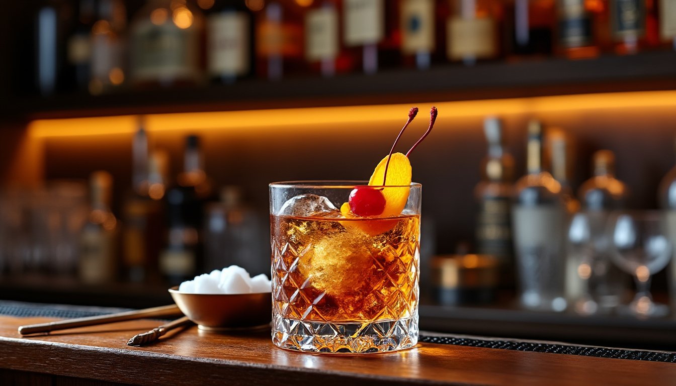 découvrez l'old fashioned, un cocktail intemporel qui rehausse vos soirées nocturnes avec son mélange riche de bourbon, sucre et bitter. parfait pour les amateurs de classiques, il allie simplicité et élégance pour une expérience inoubliable.