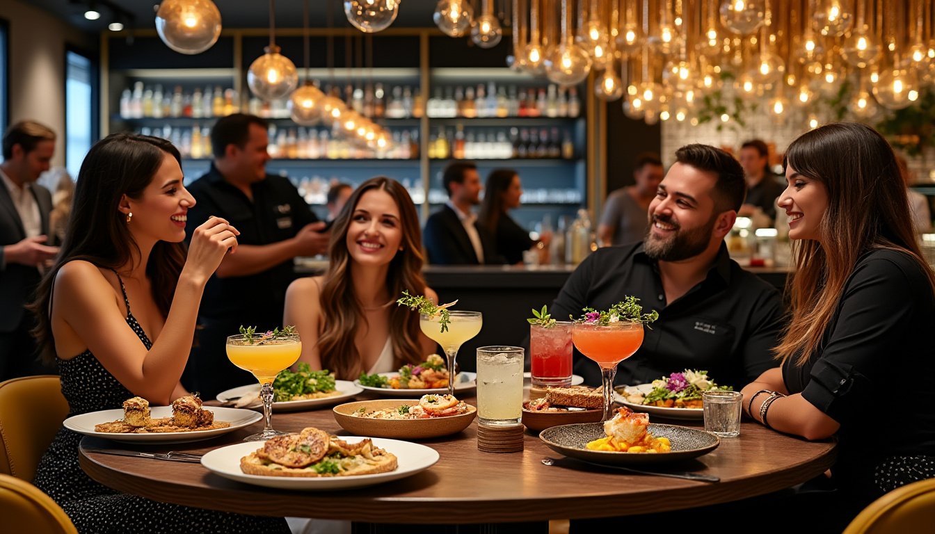 découvrez l'élégance du service soigné dans l'univers vibrant des bars tendances. plongez dans l'art de la gastronomie nocturne, où chaque plat est une œuvre d'art et chaque soirée une expérience inoubliable.