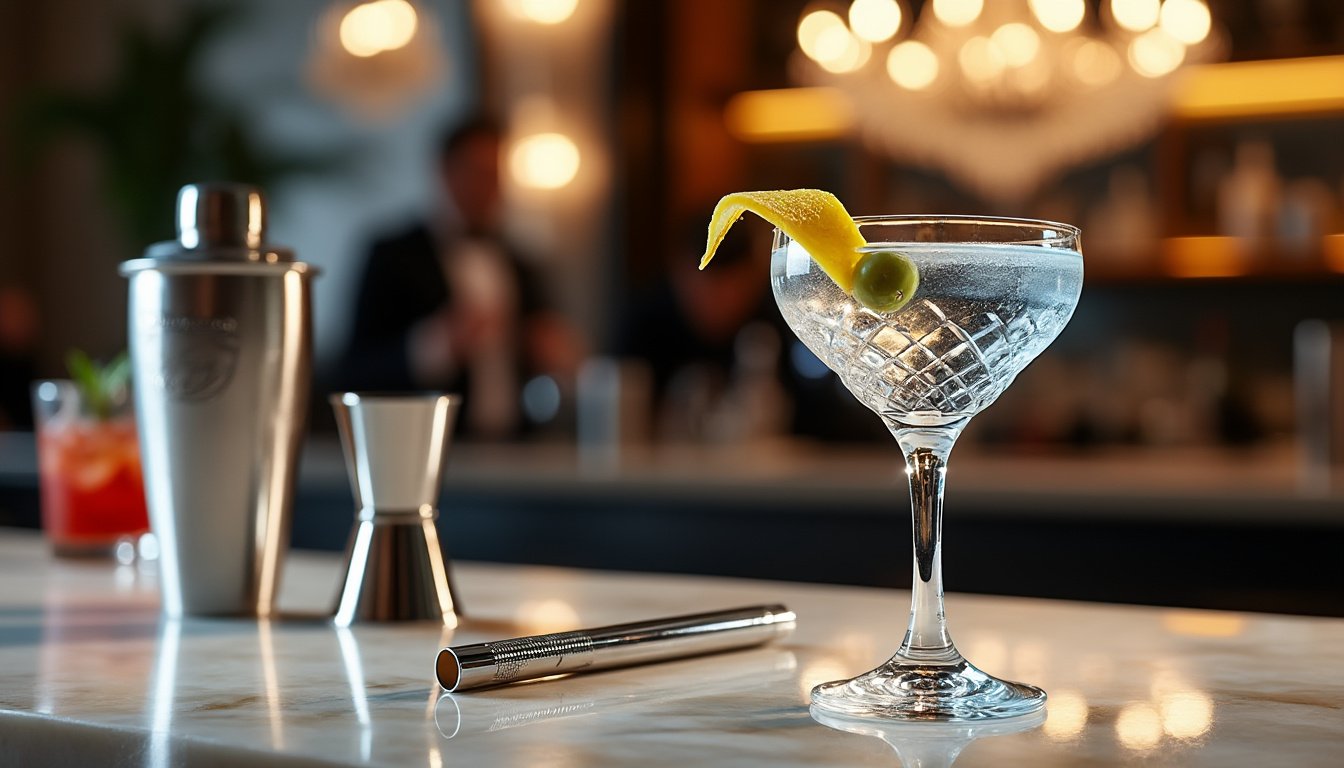 découvrez le vesper martini, le cocktail emblématique des soirées élégantes. avec son mélange parfait de gin, de vodka et de vermouth, savourez une boisson raffinée qui émerveillera vos invités et rehaussera chaque instant festive.