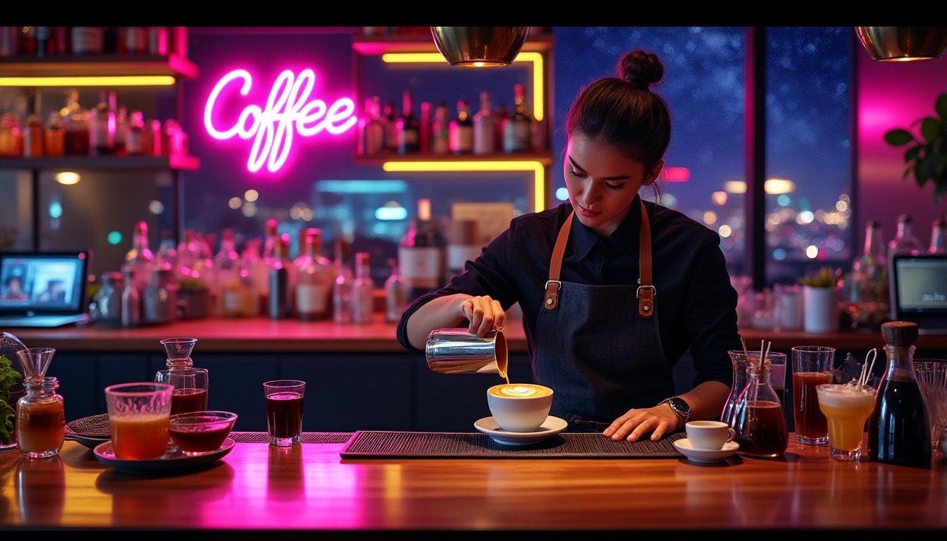 découvrez l'univers fascinant des baristas, où l'art du café rencontre la créativité des cocktails. plongez dans la magie de la nuit avec des créations savoureuses et des ambiances envoûtantes qui éveillent vos sens.