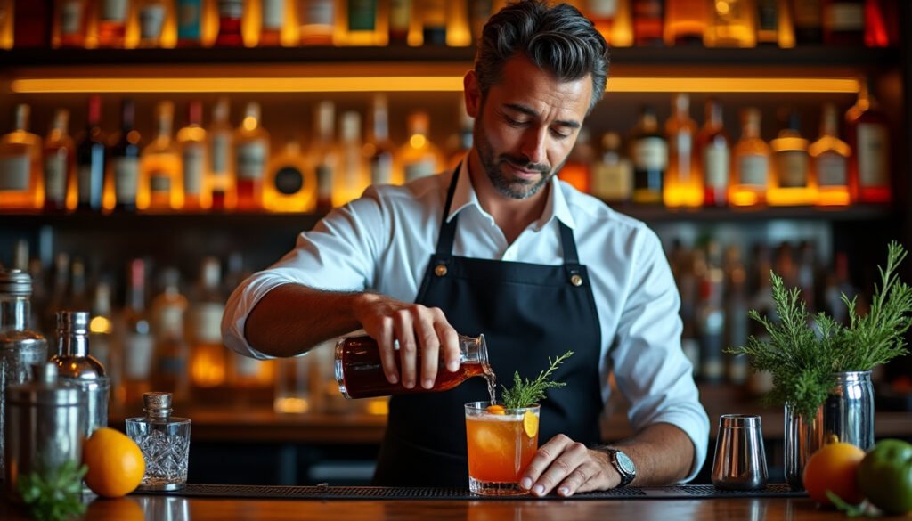 découvrez l'univers fascinant du bartender et l'art de la mixologie au cœur de la nuit. plongez dans des recettes inédites, des techniques de préparation et l'ambiance unique des bars. apprenez à créer des cocktails exquis qui éveilleront vos sens et transformeront vos soirées en expériences mémorables.