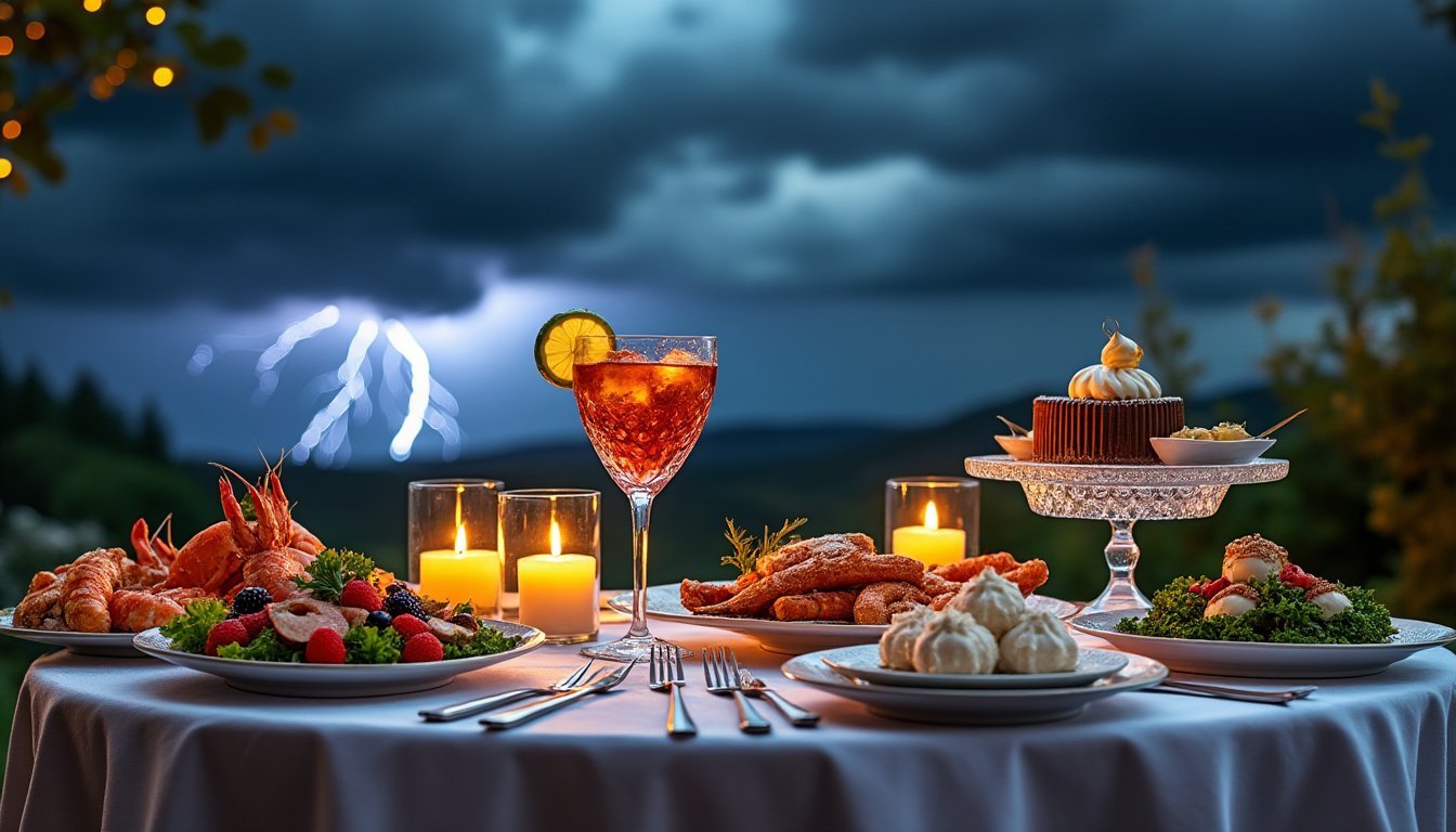 découvrez dark 'n' stormy : une soirée inoubliable où cocktails raffinés et gastronomie s'entremêlent pour éveiller vos sens. profitez d'une ambiance envoûtante et d'une expérience culinaire unique qui ravira vos papilles. ne manquez pas cette aventure savoureuse !