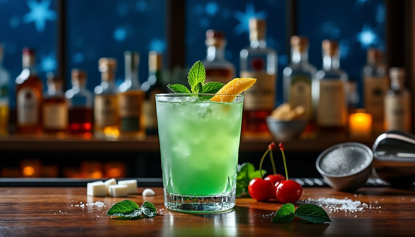 découvrez le grasshopper, un cocktail rafraîchissant et élégant qui illuminera vos nuits étoilées. avec sa combinaison parfaite de crème de menthe, de crème de cacao et de crème fraîche, cette délicieuse boisson est l'alliée idéale pour vos soirées festives. laissez-vous séduire par son goût unique et sa couleur émeraude qui enchanteront vos convives.