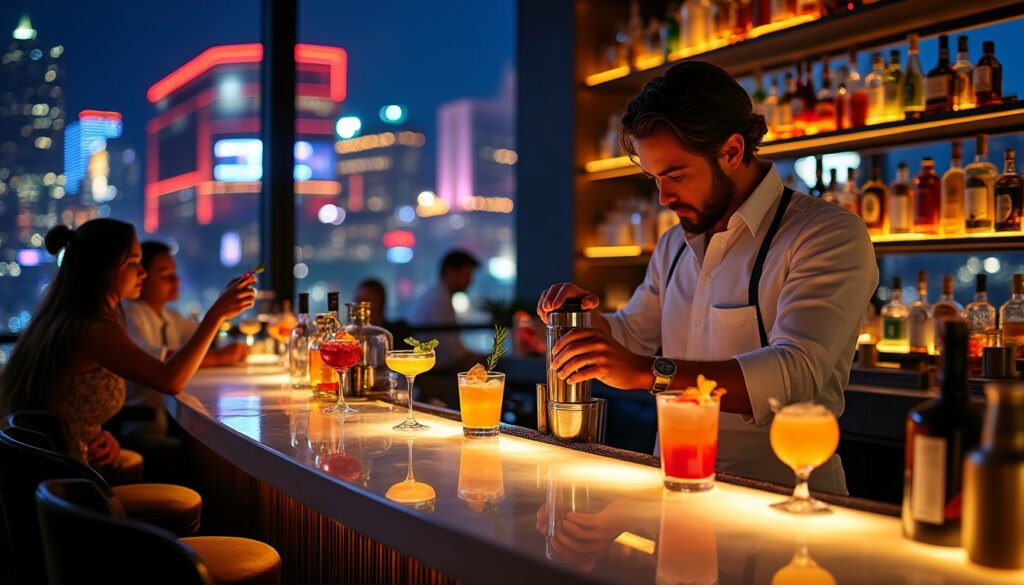 découvrez l'univers fascinant du mixologue, où l'art de préparer des cocktails prend vie dans les bars de la nuit. apprenez les techniques, les ingrédients et les secrets qui transformeront vos soirées en expériences inoubliables.