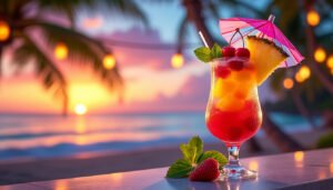 découvrez le tropical punch, le cocktail incontournable de vos soirées estivales ! avec ses saveurs fruitées et rafraîchissantes, il saura enchanter vos papilles et créer une ambiance festive. préparez-vous à faire vibrer vos nuits d'été grâce à cette boisson colorée et conviviale !