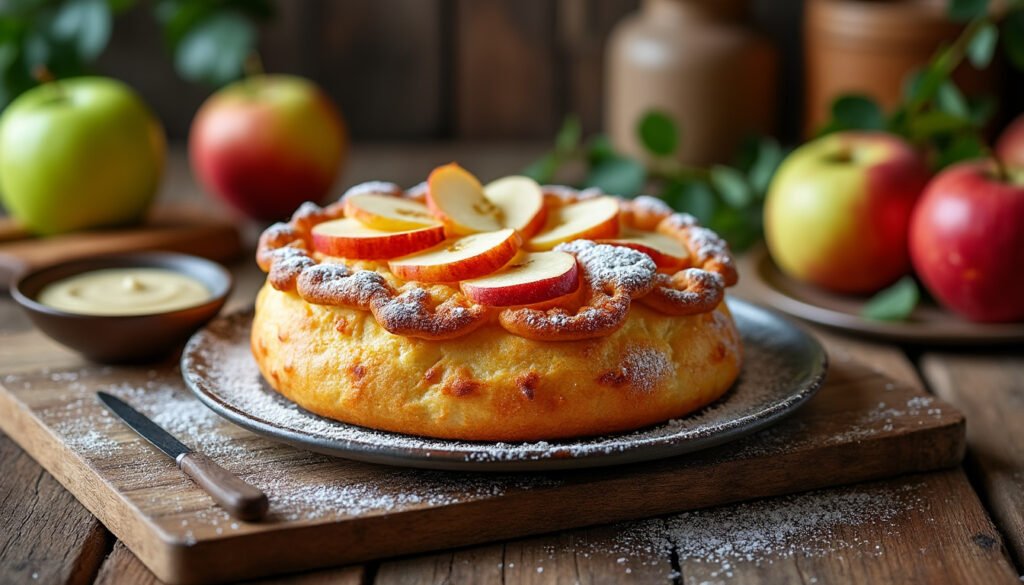 découvrez la flognarde aux pommes, un dessert traditionnel français savoureux et réconfortant. cette recette facile à réaliser marie des pommes fondantes à une pâte légère, idéale pour régaler vos convives lors d'un repas en famille ou entre amis.