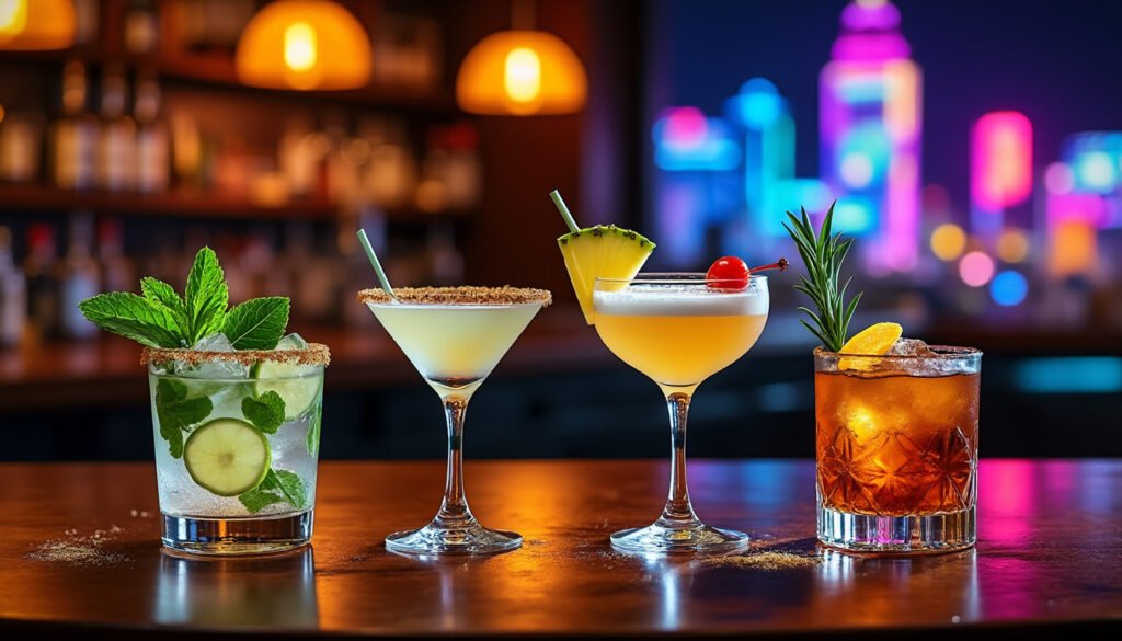 découvrez les cocktails emblématiques de la nuit à travers un tour du monde des saveurs. plongez dans l'univers des mixologues et explorez des recettes classiques et modernes qui éveilleront vos papilles. préparez-vous à voyager de l'amérique latine à l'asie à chaque gorgée, et laissez-vous séduire par la magie des mélanges.