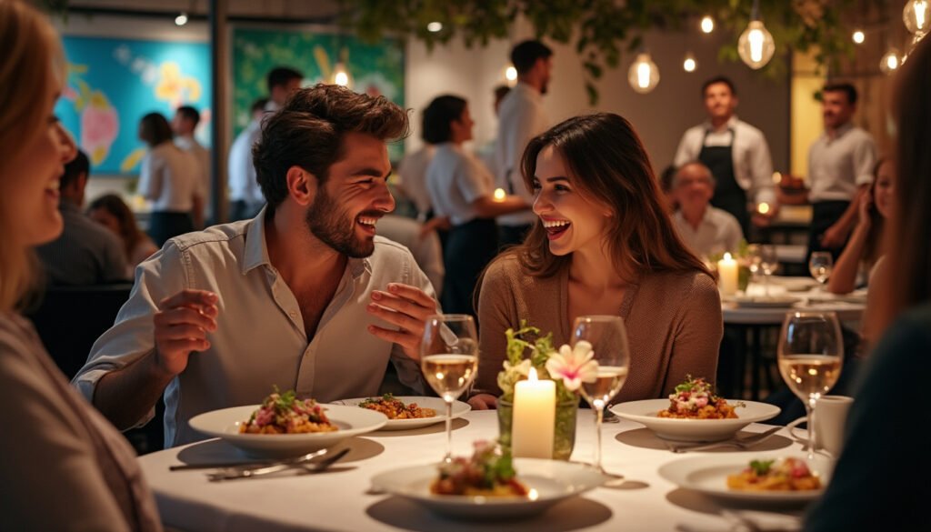 découvrez l'art du dîner au restaurant comme une aventure audacieuse ! plongez dans une expérience gastronomique sans complexe, où chaque plat devient une invitation à l'évasion et à la découverte. laissez-vous séduire par des saveurs inédites et un cadre enchanteur.