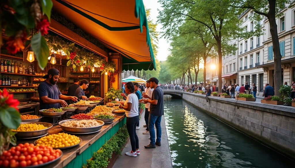 découvrez oh my jerk, un voyage culinaire jamaïcain unique au cœur des quais du canal saint-martin. savourez des plats traditionnels épicés et authentiques, dans une ambiance chaleureuse et conviviale. laissez-vous envoûter par les saveurs ensoleillées de la jamaïque, juste à paris.