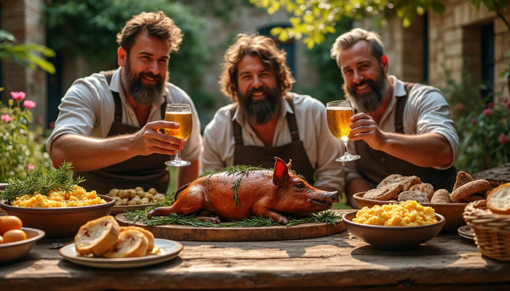 plongez dans l'univers savoureux de l'aveyron avec un festin inoubliable. découvrez les barbes majestueuses et le succulent cochon rôti chez les zz top de l'ariège. une expérience culinaire authentique à ne pas manquer!