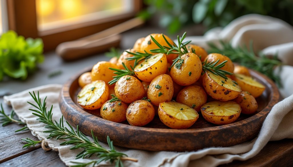 découvrez notre recette facile de pommes de terre grenaille au four, parfaite pour régaler vos invités lors de vos dîners. avec des ingrédients simples et des étapes rapides, préparez un accompagnement savoureux qui plaira à tous.