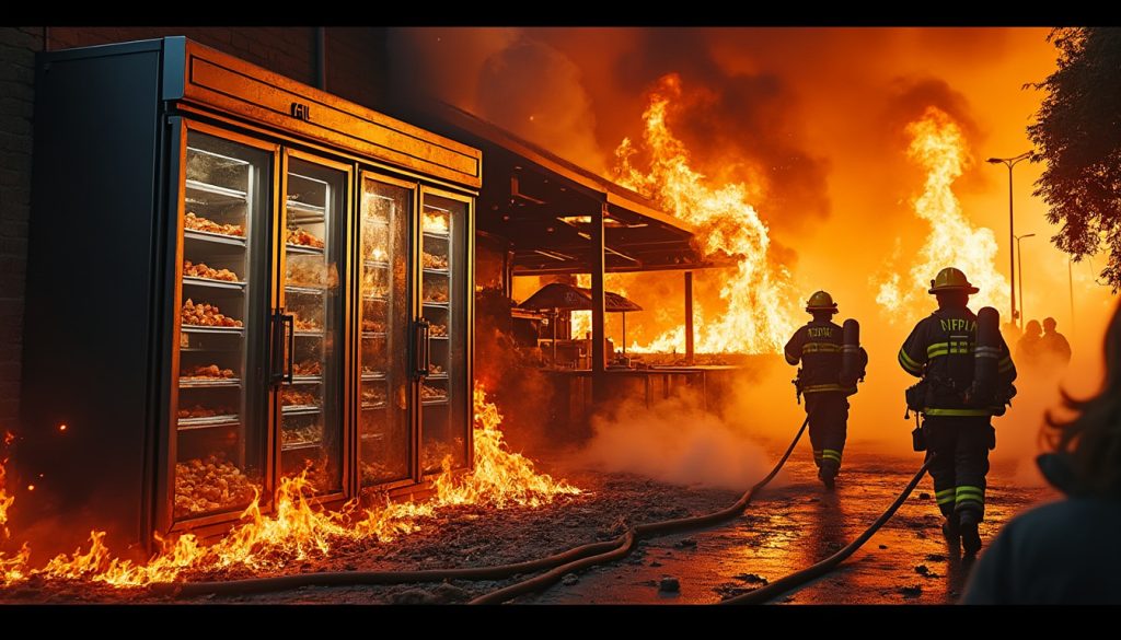 un incendie ravageur a considérablement endommagé un restaurant à valence, entraînant la fusion de la chambre froide et mettant en lumière les défis de la sécurité incendie. découvrez les détails de cet incident tragique et ses conséquences.