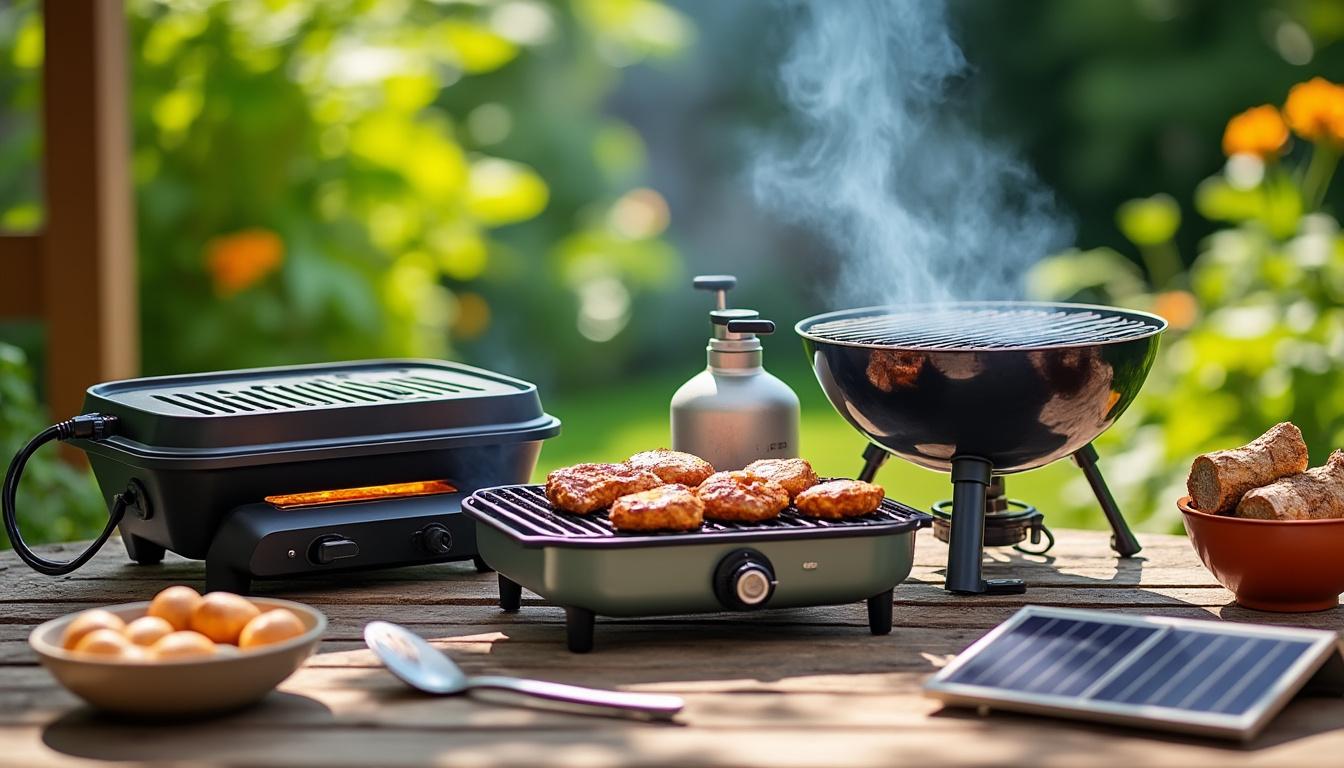 VoltShine Souffleur Barbecue Puissance Réglable – Allume Charbon Rapide & Maintien Feu, Idéal Camping & Grillades