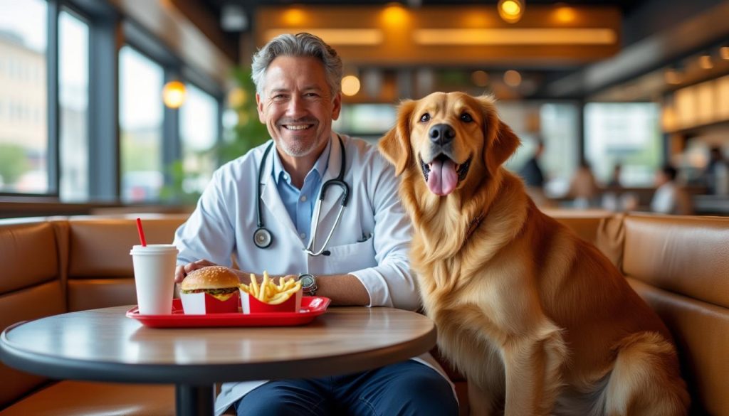 découvrez l'incroyable histoire d'un vétérinaire et de son patient, où un simple passage au mcdo change tout après un diagnostic en phase terminale.