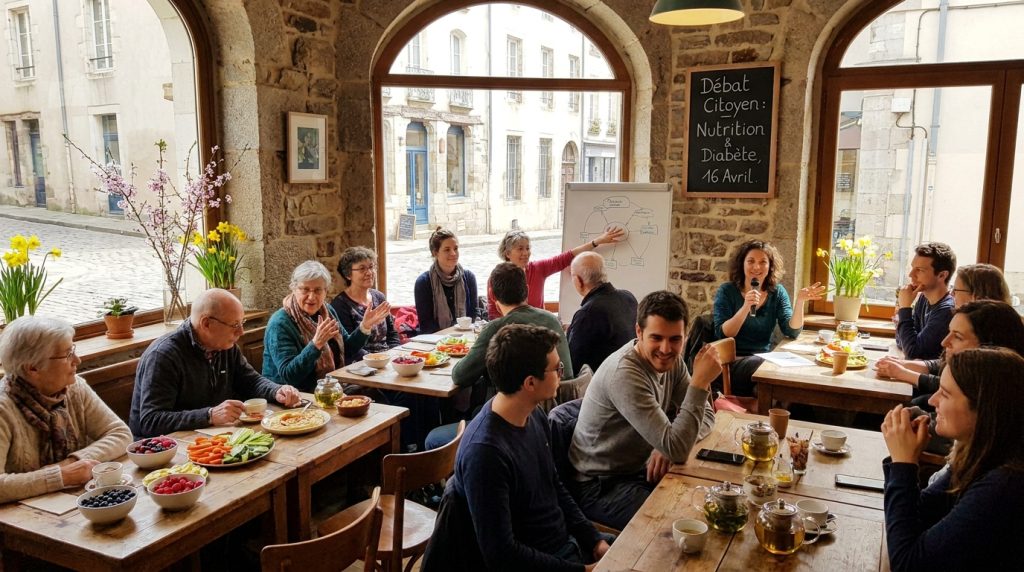 participez au café-débat à nantes le 16 avril pour discuter de l'alimentation et du diabète, échangez avec des experts et découvrez des conseils utiles pour mieux vivre avec cette maladie.