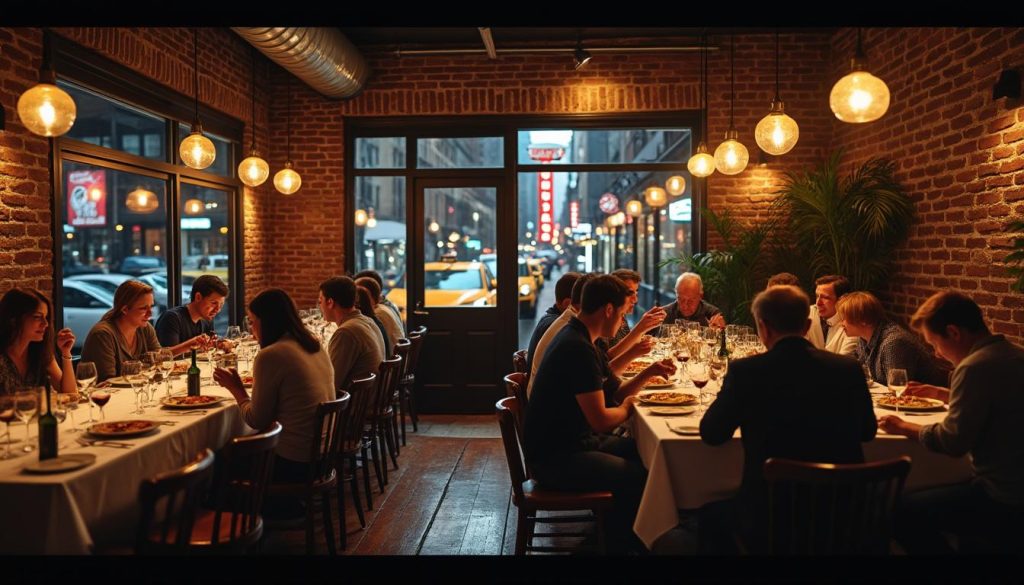 découvrez le parcours captivant d'un restaurant italien à new york, où quatre heures d'émotions intenses mêlent éclats de joie et vagues de désespoir dans un récit fascinant.
