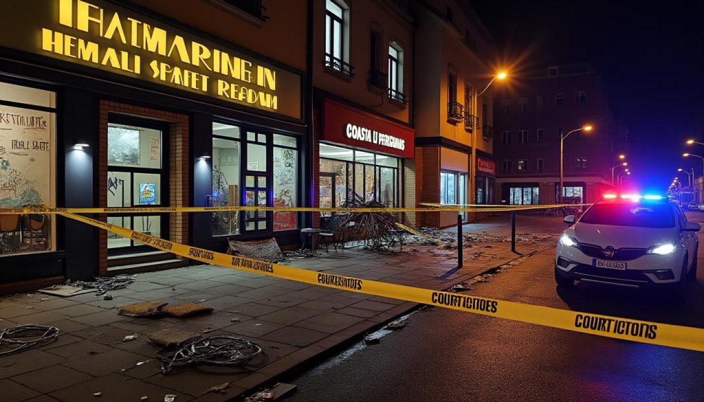 découvrez comment quatre restaurants de la côte ont été gravement vandalisés en une seule soirée près du tribunal de perpignan. enquête et réactions locales.