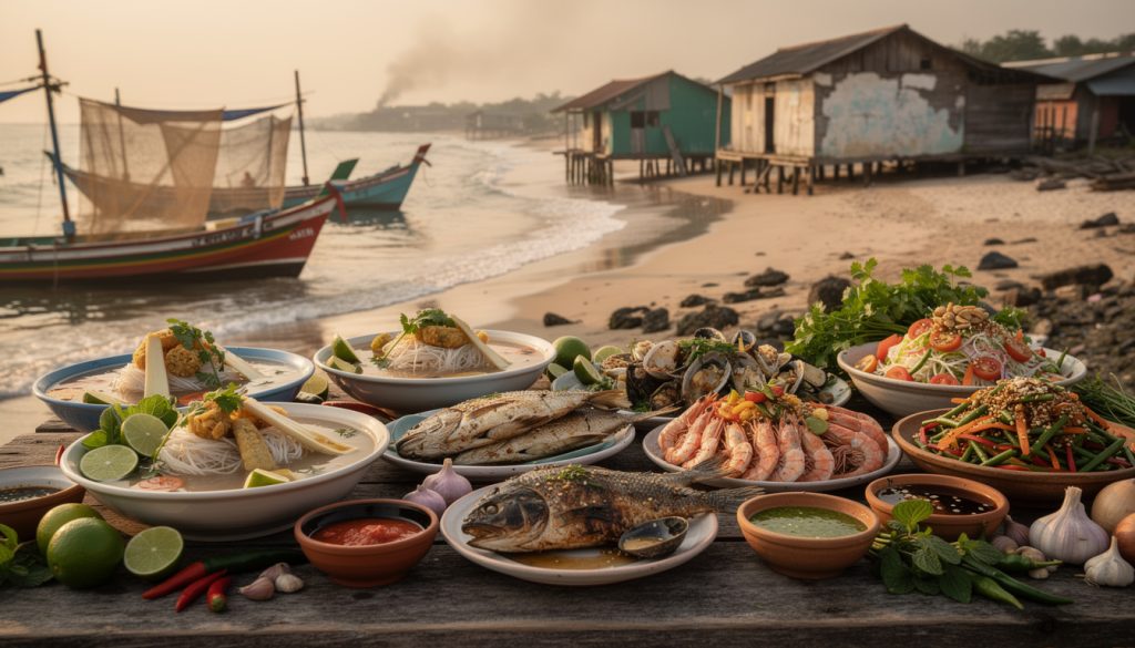 découvrez la gastronomie côtière de birmanie, un feu de saveurs authentiques et résilientes qui perdure malgré les turbulences de la guerre.