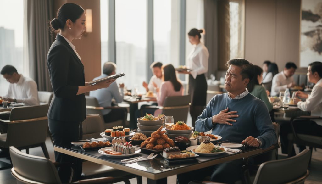 découvrez ce restaurant à volonté qui instaure une facturation pour les clients dépassant les limites, afin d'encourager une consommation responsable et éviter les excès alimentaires.