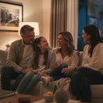 découvrez la soirée familiale chaleureuse de jade hallyday à los angeles, entourée de son frère aaron, de leur mère laeticia et d'un invité surprise, pour un moment de convivialité et d'émotion.