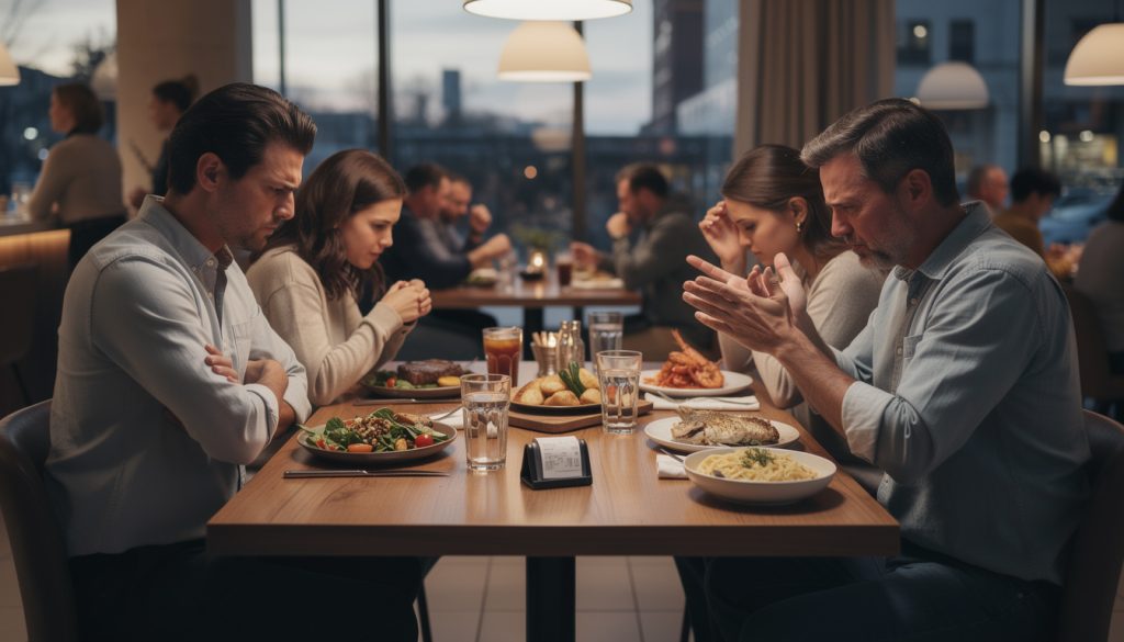 découvrez les tensions qui surgissent quand l'addition au restaurant est divisée sans prendre en compte les choix de chacun, et comment éviter la frustration à table.