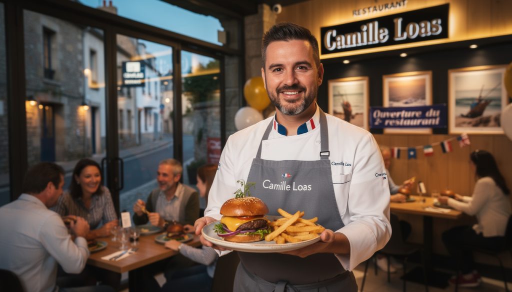 camille loas, champion de france du burger, ouvre son second restaurant à crozon, promettant un vrai délice en perspective pour les amateurs de burgers gourmets.