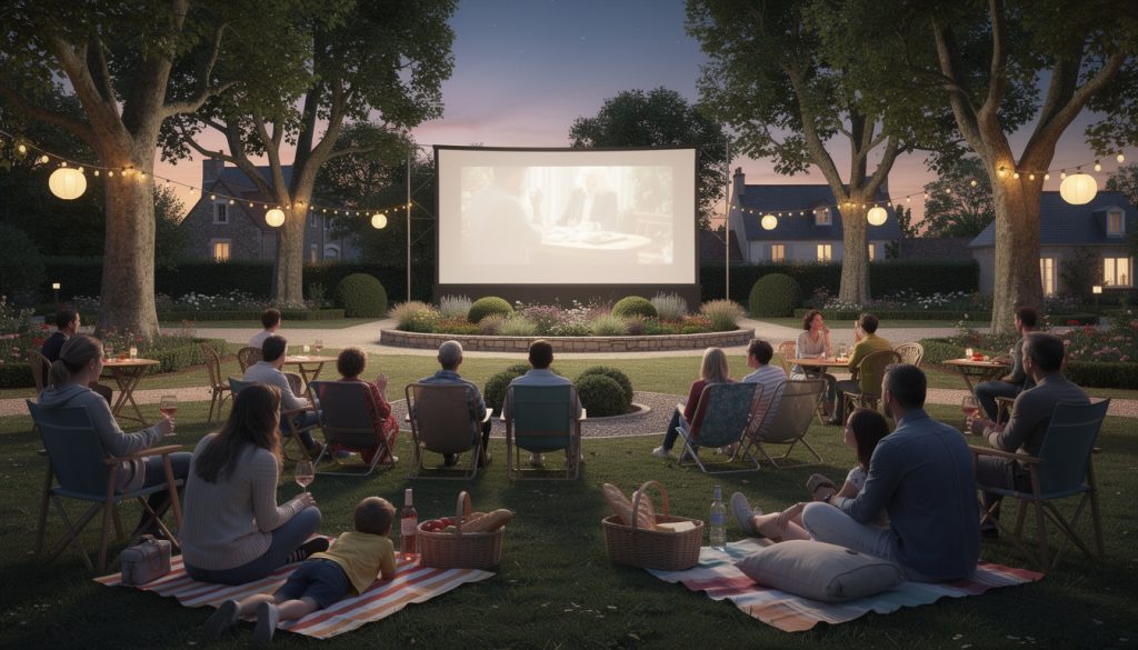profitez des soirées estivales dans le parc de cette commune de loire-atlantique avec des séances de cinéma en plein air et des moments de détente au cœur de la nature.