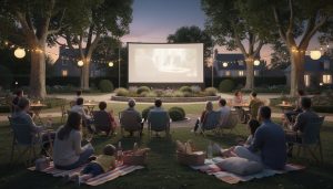 profitez des soirées estivales dans le parc de cette commune de loire-atlantique avec des séances de cinéma en plein air et des moments de détente au cœur de la nature.