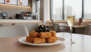 découvrez la nouvelle chaîne de fast-food qui révolutionne le luxe avec ses nuggets au caviar à 75 euros, suscitant à la fois fascination et polémique.