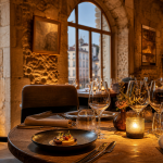 Salle de restaurant élégante et atypique dans un bâtiment historique de Lyon